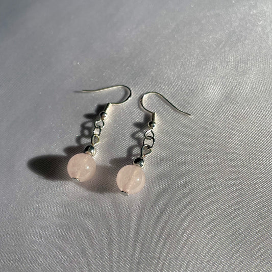 Rose Quartz Earrings