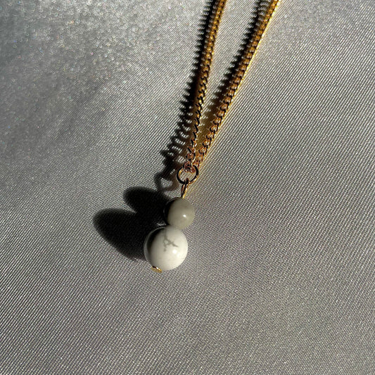 White Howlite Necklace